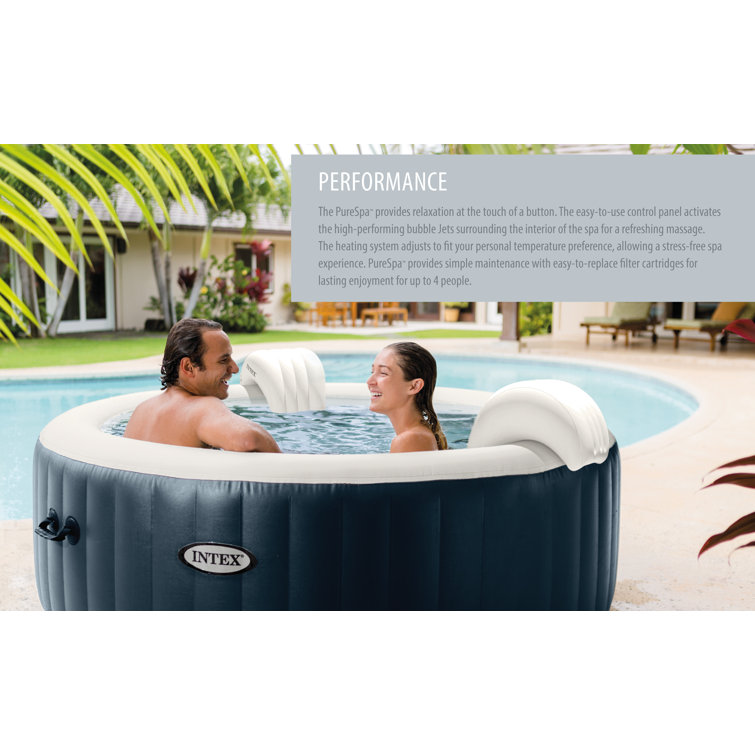 Intex purespa hot tub and 2025 pool set